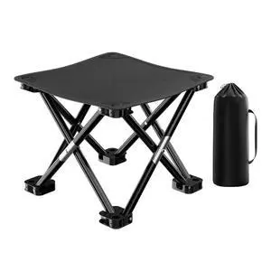 Portable Folding Camping Stool, Outdoor Camping Lightweight Small Chair for Gardening Fishing BBQ Hiking and Beach, Stool Seat with Carry Bag(Black) Portable Folding Camping Stool, Outdoor Camping Lightweight Small Chair for Gardening Fishing BBQ Hiking and Beach, Stool Seat with Carry Bag(Black)
