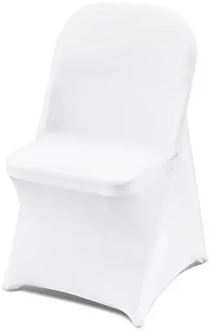 12 PCS White Folding Chair Covers, Kitchen Chairs Cover, Universal Washable Slipcovers Protector, Removable Chair Seat Covers, for Wedding Party Dining Room Banquet Event 12 PCS White Folding Chair Covers, Kitchen Chairs Cover, Universal Washable Slipcovers Protector, Removable Chair Seat Covers, for Wedding Party Dining Room Banquet Event