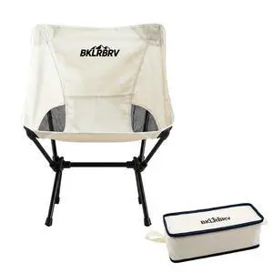 Portable Camping Chair, White Portable Camping Chair, White