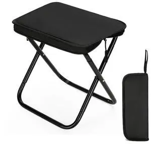 Folding Camping Stools, Portable Collapsible Fishing Stool, Lightweight Compact Foldable Chair for Outdoor Hiking Travel Picnic (Black) Folding Camping Stools, Portable Collapsible Fishing Stool, Lightweight Compact Foldable Chair for Outdoor Hiking Travel Picnic (Black)