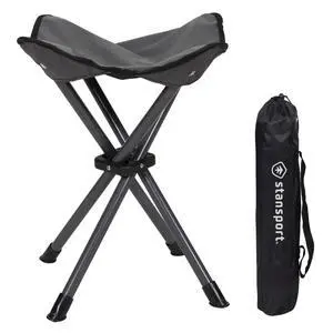 Apex Fold-Up Stool (G-140) - Black/Grey, Portable and Lightweight Stool for Camping, Fishing, Hiking, Backpacking and More - 300 lbs weight capacity Apex Fold-Up Stool (G-140) - Black/Grey, Portable and Lightweight Stool for Camping, Fishing, Hiking, Backpacking and More - 300 lbs weight capacity