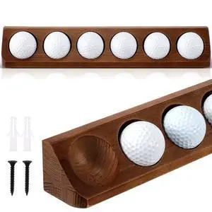 2 Pack Golf Ball Display Case 6 Standard Size Wooden Wall Mounted Golf Ball Stand Holder Display for Collector Sport Memorabilia Accessories Gift Office Tabletop Decor 2 Pack Golf Ball Display Case 6 Standard Size Wooden Wall Mounted Golf Ball Stand Holder Display for Collector Sport Memorabilia Accessories Gift Office Tabletop Decor