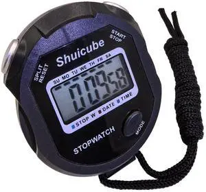 Digital Stopwatch Timer with Replaceable Battery, Large Display, Simple Stop Watch for Sports Coaches, is an Easy to Use Timing Tool for Coaches and Referees (Black) Digital Stopwatch Timer with Replaceable Battery, Large Display, Simple Stop Watch for Sports Coaches, is an Easy to Use Timing Tool for Coaches and Referees (Black)