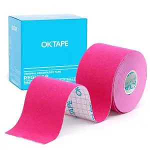 Kinesiology Tape, Regular Original Cotton Elastic Athletic Tape for Support and Recovery, Sports Tape, 2in×16.4ft Uncut Roll - Pink Kinesiology Tape, Regular Original Cotton Elastic Athletic Tape for Support and Recovery, Sports Tape, 2in×16.4ft Uncut Roll - Pink