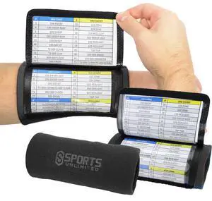 Adult Triple Wrist Coach, Football Wristbands for Plays, Baseball Wristbands, QB Arm Bands Adult Triple Wrist Coach, Football Wristbands for Plays, Baseball Wristbands, QB Arm Bands