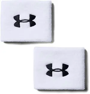Men's 3-inch Performance Wristband 2-Pack , White (100)/Black, One Size Fits All Men's 3-inch Performance Wristband 2-Pack , White (100)/Black, One Size Fits All