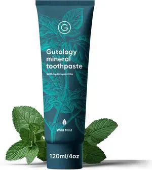 Natural Probiotic Hydroxyapatite Toothpaste 5.5 Fl Oz Fluroide Free Toothpaste Remineralising Suitable for Adults & Children Helps Sensitive Teeth and Whitening Wild Mint Flavour Natural Probiotic Hydroxyapatite Toothpaste 5.5 Fl Oz Fluroide Free Toothpaste Remineralising Suitable for Adults & Children Helps Sensitive Teeth and Whitening Wild Mint Flavour