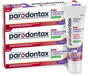 Gum Strengthen and Protect Fresh Mint Toothpaste, 3.4 oz (3 Pack) Gum Strengthen and Protect Fresh Mint Toothpaste, 3.4 oz (3 Pack)
