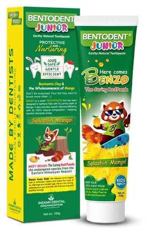 Fluoride Free Kids Toothpaste - Natural Calcium Bentonite Clay Toothpaste - SLS Free, Fresh Breath, Plaque Removal by Brushing (Mango) Fluoride Free Kids Toothpaste - Natural Calcium Bentonite Clay Toothpaste - SLS Free, Fresh Breath, Plaque Removal by Brushing (Mango)