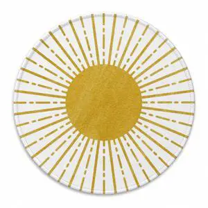 Boho Yellow Round Mouse Pad,Sun Sunset Sunshine Small Mousepad,Non-Slip Rubber Base Mouse Pads for Wireless Mouse,7.9x7.9 Inches Boho Yellow Round Mouse Pad,Sun Sunset Sunshine Small Mousepad,Non-Slip Rubber Base Mouse Pads for Wireless Mouse,7.9x7.9 Inches