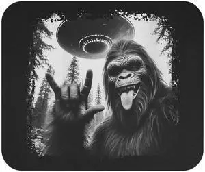 Sasquatch Bigfoot Selfie with UFO Funny Graphic Mouse Pad Humor Work Gifts for Coworker Mousepad Women Men Office Mouse Pads Gift for Him Funny Office Sarcastic Dad Joke Sarcasm Humoristic Sasquatch Bigfoot Selfie with UFO Funny Graphic Mouse Pad Humor Work Gifts for Coworker Mousepad Women Men Office Mouse Pads Gift for Him Funny Office Sarcastic Dad Joke Sarcasm Humoristic