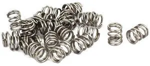 Compression Spring,304 Stainless Steel,8mm OD,1mm Wire Size,10mm Free Length,Silver Tone,20Pcs Compression Spring,304 Stainless Steel,8mm OD,1mm Wire Size,10mm Free Length,Silver Tone,20Pcs
