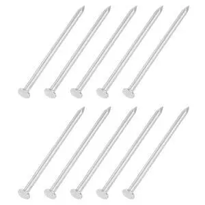 50Pcs Small Hardware Nails, 8D x 2-1/2" 304 Stainless Steel Round Head Nail Common Finishing Nail for Household Woodworking Picture Hanging DIY Projects, Silver 50Pcs Small Hardware Nails, 8D x 2-1/2" 304 Stainless Steel Round Head Nail Common Finishing Nail for Household Woodworking Picture Hanging DIY Projects, Silver