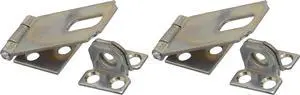 N102-145 30 Safety Hasps in Zinc, 2-1/2" (Pack of 2) N102-145 30 Safety Hasps in Zinc, 2-1/2" (Pack of 2)