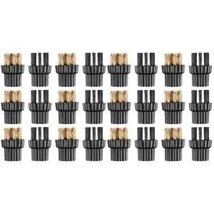 Steam Cleaner Accessories 24 Pcs Brush Head Replacement for Household Cleaning Machine Multi-Function Nylon Brush for Steam Mops and Precision Tools Durable Mop Parts for Home and Office Steam Cleaner Accessories 24 Pcs Brush Head Replacement for Household Cleaning Machine Multi-Function Nylon Brush for Steam Mops and Precision Tools Durable Mop Parts for Home and Office