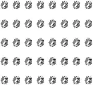 40 Pieces 6-7mm 304 Stainless Steel Single Ear Hose Clamps 40 Pieces 6-7mm 304 Stainless Steel Single Ear Hose Clamps