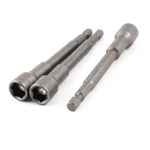 Hardware 100mm Long Magnetic 10mm Hex Socket Nut Setters Driver 3pcs Hardware 100mm Long Magnetic 10mm Hex Socket Nut Setters Driver 3pcs