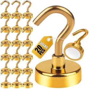 Magnetic Hooks 20pcs 30lbs Cruise Essentials 2026 Magnet Hook Yellow Magnetic Hooks 20pcs 30lbs Cruise Essentials 2026 Magnet Hook Yellow