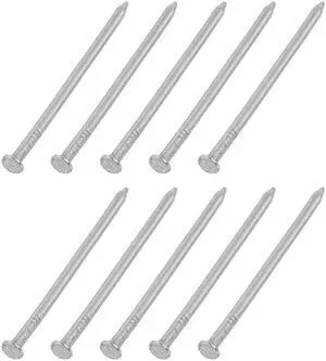 200Pcs Small Hardware Nails, 2 x 40mm Carbon Steel Round Head Nail Common Finishing Nail for Household Woodworking Picture Hanging DIY Projects, Silver Grey 200Pcs Small Hardware Nails, 2 x 40mm Carbon Steel Round Head Nail Common Finishing Nail for Household Woodworking Picture Hanging DIY Projects, Silver Grey