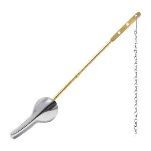 Universal Toilet Handle Replacement Kit, Front Mount Metal Toilet Flush Lever, Toilet Tank Handle with Brass Arm & Stainless Steel Flapper Chain, Compatible with American Standard & Mansfield Universal Toilet Handle Replacement Kit, Front Mount Metal Toilet Flush Lever, Toilet Tank Handle with Brass Arm & Stainless Steel Flapper Chain, Compatible with American Standard & Mansfield
