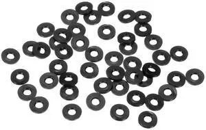 120-Pack Black Rubber Washer Assorted Kit, 5mm ID 11mm OD 1.6mm Thickness Rubber Flat Washer, Shower Hose Washers for Screws/Household Faucets/Garden Hoses Rubber Washers 120-Pack Black Rubber Washer Assorted Kit, 5mm ID 11mm OD 1.6mm Thickness Rubber Flat Washer, Shower Hose Washers for Screws/Household Faucets/Garden Hoses Rubber Washers