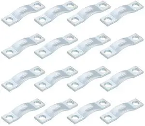 16Pcs Rigid Pipe Strap Fit M3 (1/8") Tube OD, 2 Holes Carbon Steel Tension Tube Clamp, U Bracket Tube Clip for Pipe or Cable Fixing, Silver 16Pcs Rigid Pipe Strap Fit M3 (1/8") Tube OD, 2 Holes Carbon Steel Tension Tube Clamp, U Bracket Tube Clip for Pipe or Cable Fixing, Silver