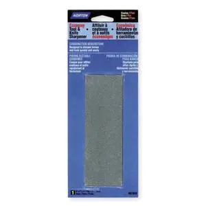 Abrasives - 07660787933 Economy Tool & Knife Sharpener, Course/Fine Combination Benchstone, 6" x 2" x 3/4" Retail Pack, Black Abrasives - 07660787933 Economy Tool & Knife Sharpener, Course/Fine Combination Benchstone, 6" x 2" x 3/4" Retail Pack, Black