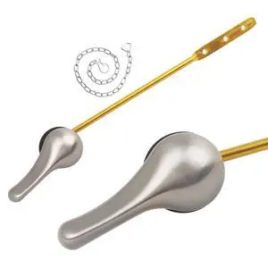Toilet Handle Replacement Kit, Toilet Flush Handle, Brushed Nicke Toilet Handle Replacement Kit, Toilet Flush Handle, Brushed Nicke