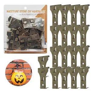 No-Drill Brick Hook Clips, 18 Pack(When Properly Installed) No-Drill Brick Hook Clips, 18 Pack(When Properly Installed)