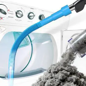 Vent Cleaner Kit Dryer Lint Vacuum Attachment Brush, Lint Remover, Dryer Vent Vacuum Hose Replacement Parts,Duct Cleaning,Blue Vent Cleaner Kit Dryer Lint Vacuum Attachment Brush, Lint Remover, Dryer Vent Vacuum Hose Replacement Parts,Duct Cleaning,Blue