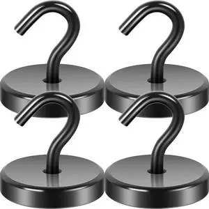 Magnetic Hooks for Cruise Cabins,170lb Heavy Duty,Black,4 Pack Magnetic Hooks for Cruise Cabins,170lb Heavy Duty,Black,4 Pack