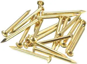 15Pcs Small Tiny Nails 2.8x35mm(DxL) Tiny Brass Nails Hardware Round Head Brass Nail for Wooden DIY Projects Decorative Boxes Household, Brass Tone 15Pcs Small Tiny Nails 2.8x35mm(DxL) Tiny Brass Nails Hardware Round Head Brass Nail for Wooden DIY Projects Decorative Boxes Household, Brass Tone