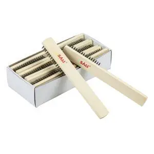12pcs Wire Brushes for Cleaning Rust Removal Stainless Steel Bristles with Curved Beechwood Handle Grip for Dirt & Paint Scrubbing Removing Unfinished Metal Parts, Paint Stains Household Clean 12pcs Wire Brushes for Cleaning Rust Removal Stainless Steel Bristles with Curved Beechwood Handle Grip for Dirt & Paint Scrubbing Removing Unfinished Metal Parts, Paint Stains Household Clean