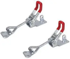 2PK Toggle Clamp, 400 lbs Holding Capacity, 4002 Adjustable Pull Action Latch for Smoker, Tool Box, Woodworking Jigs and Fixtures, Cabinet, Tool box, Door (20312) 2PK Toggle Clamp, 400 lbs Holding Capacity, 4002 Adjustable Pull Action Latch for Smoker, Tool Box, Woodworking Jigs and Fixtures, Cabinet, Tool box, Door (20312)