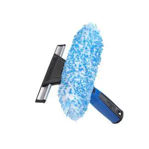 Professional Connect and Clean 2-in-1 Squeegee and Scrubber, 6 Window Cleaning Tool, Commercial and Residential Use, Washer Cleaner Supplies to Remove Excess Water and Dry Professional Connect and Clean 2-in-1 Squeegee and Scrubber, 6 Window Cleaning Tool, Commercial and Residential Use, Washer Cleaner Supplies to Remove Excess Water and Dry