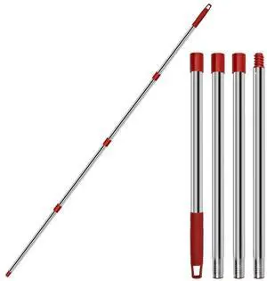 Mop Handle Replacement,4 Section Compatible with O-Cedar Spin Mop Refills Mop Handle Replacement,4 Section Compatible with O-Cedar Spin Mop Refills