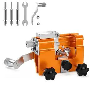 Klampero Chain Sharpener, Chain Saw Sharpener Tool, Portable Hand Crank Chainsaw Chain Sharpener Set, Portable Household Hardware Tool, for Chain Sharpening Klampero Chain Sharpener, Chain Saw Sharpener Tool, Portable Hand Crank Chainsaw Chain Sharpener Set, Portable Household Hardware Tool, for Chain Sharpening