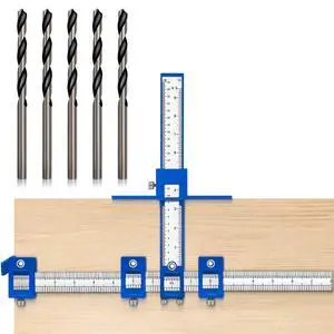 Cabinet Hardware Jig, Cabinet Handle Jig, Cabinet Hardware Template Tool, Punch Locator Drill Guide for Handle Knob Pull Installation of Door and Drawer woodworking tools Cabinet Hardware Jig, Cabinet Handle Jig, Cabinet Hardware Template Tool, Punch Locator Drill Guide for Handle Knob Pull Installation of Door and Drawer woodworking tools