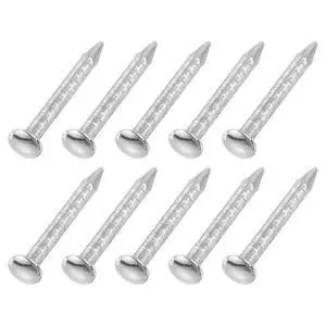 200Pcs Small Hardware Nails, 1 x 10mm Carbon Steel Round Head Nail Common Finishing Nail for Household Woodworking Picture Hanging DIY Projects, Silver 200Pcs Small Hardware Nails, 1 x 10mm Carbon Steel Round Head Nail Common Finishing Nail for Household Woodworking Picture Hanging DIY Projects, Silver