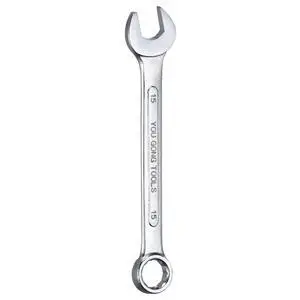 Metric Combination Wrench 15mm Open End & 15-Degree Offset 12-Point Box End Double Ended Wrenches Spanners Tools for Household Automotive Machinery DIY Repair Metric Combination Wrench 15mm Open End & 15-Degree Offset 12-Point Box End Double Ended Wrenches Spanners Tools for Household Automotive Machinery DIY Repair