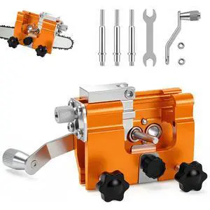 Klam Pero Chain Sharpener,Chain Saw Sharpener Tool,Chainsaw Sharpener,Portable Hand Crank Chainsaw Chain Sharpener Set,Portable Household Hardware Tool for Chain Sharpening Klam Pero Chain Sharpener,Chain Saw Sharpener Tool,Chainsaw Sharpener,Portable Hand Crank Chainsaw Chain Sharpener Set,Portable Household Hardware Tool for Chain Sharpening