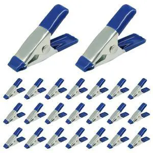 30 Pcs Heavy Duty Metal Spring Clamps, 2 Inch, Blue 30 Pcs Heavy Duty Metal Spring Clamps, 2 Inch, Blue