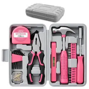 24PCS Mini Compact Pink Household Hardware Tool Set, Beginner Basic DIY Small Repair Tool Kit for Women, Home Assembly Mainten ance Hand Tools, Premium Gift Set for Household Daily Repairs 24PCS Mini Compact Pink Household Hardware Tool Set, Beginner Basic DIY Small Repair Tool Kit for Women, Home Assembly Mainten ance Hand Tools, Premium Gift Set for Household Daily Repairs