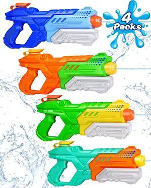 600cc Water Guns for Kids & Adults - 4 Pack Super Squirt Blasters Soaker with Long Range, High Capacity Pump Action, Summer Swimming Beach Outdoor Water Fighting Play Pool Toys for Boys Girls 600cc Water Guns for Kids & Adults - 4 Pack Super Squirt Blasters Soaker with Long Range, High Capacity Pump Action, Summer Swimming Beach Outdoor Water Fighting Play Pool Toys for Boys Girls