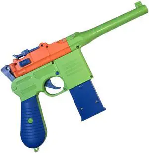 Broomhandle Toy Gun Soft Bullet Blaster Pistol 7-Round Removable Magazine, Fun Slide Action, 10 Soft Bullets, Kids Roleplay Ages 6+ Broomhandle Toy Gun Soft Bullet Blaster Pistol 7-Round Removable Magazine, Fun Slide Action, 10 Soft Bullets, Kids Roleplay Ages 6+