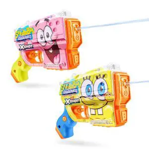 Water Spongebob Jr Fast-Fill Water Blaster (2 Pack) by ZURU Kid-Sized Water Blaster with Spongebob Design, Fast-Fill Tech, 30ft Range & 150ml (5 fl. oz.) Tank Water Spongebob Jr Fast-Fill Water Blaster (2 Pack) by ZURU Kid-Sized Water Blaster with Spongebob Design, Fast-Fill Tech, 30ft Range & 150ml (5 fl. oz.) Tank