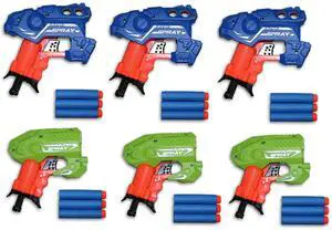Big Bag of Dart Guns! Mini Foam Dart Blasters Birthday Party Favors (6 Pack) Big Bag of Dart Guns! Mini Foam Dart Blasters Birthday Party Favors (6 Pack)