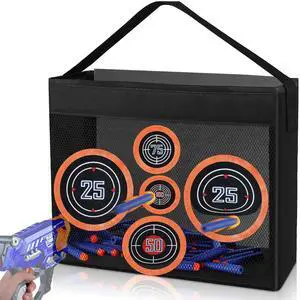 Toy Target Fits for Nerf Guns, Portable and Foldable Net Taget for Shooting Practice, with Mesh Netting for Outdoor or Indoor Play, Birthday or Party Gift (Target ONLY) Toy Target Fits for Nerf Guns, Portable and Foldable Net Taget for Shooting Practice, with Mesh Netting for Outdoor or Indoor Play, Birthday or Party Gift (Target ONLY)