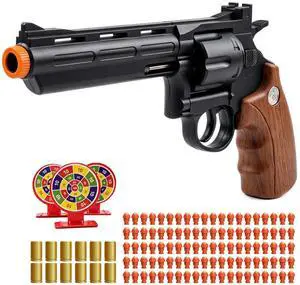 Toy Revolver Gun Shell Ejecting Toy Gun, Toy Gun Pistols with 80 Soft Bullets, 12 Shells, 1 Goggles and 3 Targets, Educational Model Toys Shooting Games Gifts for Boys and Girls, Kids 6+ Years Old Toy Revolver Gun Shell Ejecting Toy Gun, Toy Gun Pistols with 80 Soft Bullets, 12 Shells, 1 Goggles and 3 Targets, Educational Model Toys Shooting Games Gifts for Boys and Girls, Kids 6+ Years Old