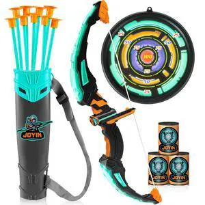 Kids Bow and Arrow Set, LED Light Up Archery Toy Set with 9 Suction Cup Arrows, Target & Arrow Case, Indoor and Outdoor Hunting Play Gift Toys for Kids, Boys & Girls Ages 6-12 Kids Bow and Arrow Set, LED Light Up Archery Toy Set with 9 Suction Cup Arrows, Target & Arrow Case, Indoor and Outdoor Hunting Play Gift Toys for Kids, Boys & Girls Ages 6-12